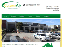 Tablet Screenshot of customair.net.au